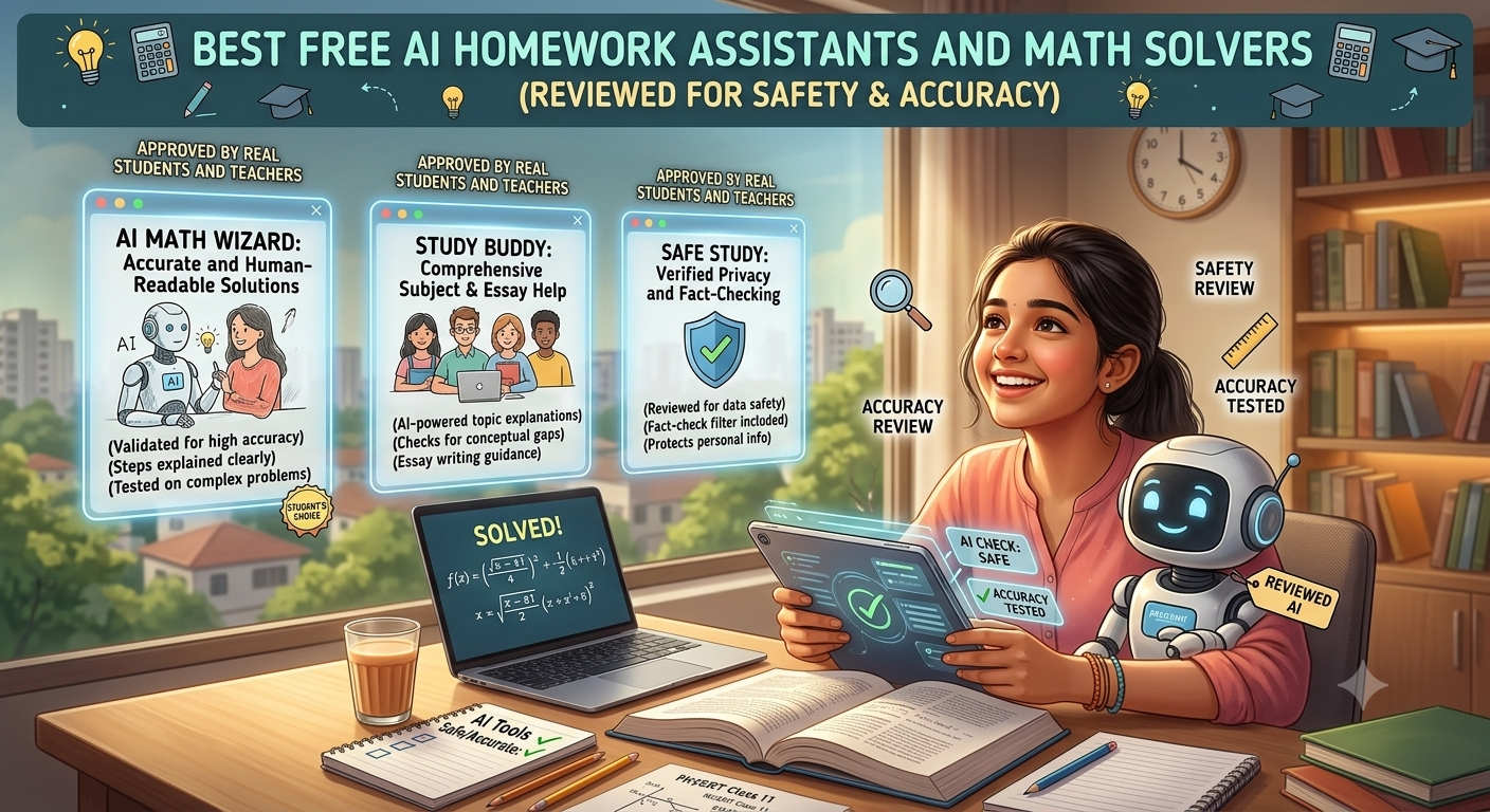 The Best Free AI Homework Assistants and Math Solvers (Reviewed for Safety & Accuracy)